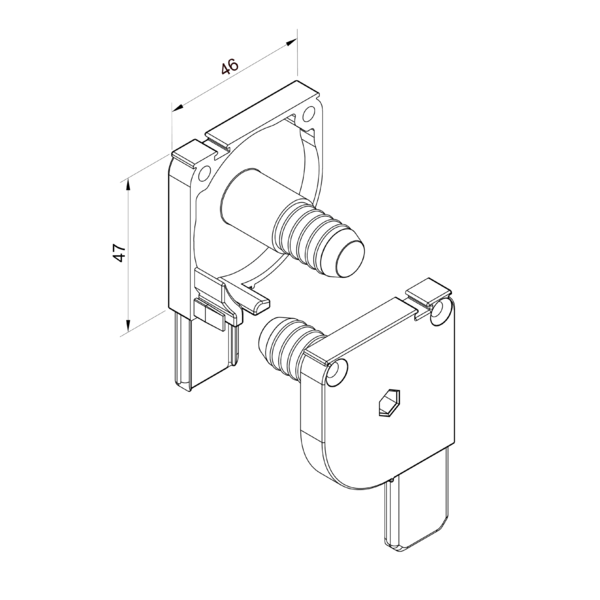 Capac lateral pentru casetă cu plasa de insecte